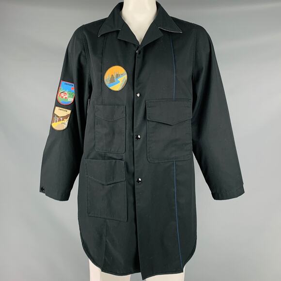 ACNE STUDIOS Size 44 Black Polyester Cotton Patches Jacket - Picture 1 of 8